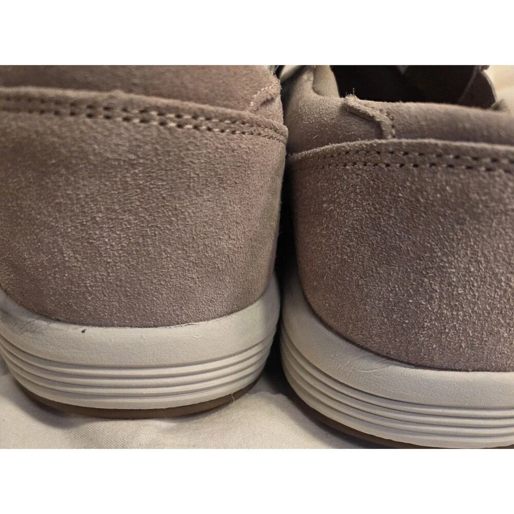 Brazos Women’s Workforce Slip On Shoes 7.5 M Suede Leather Steel Toe Work
